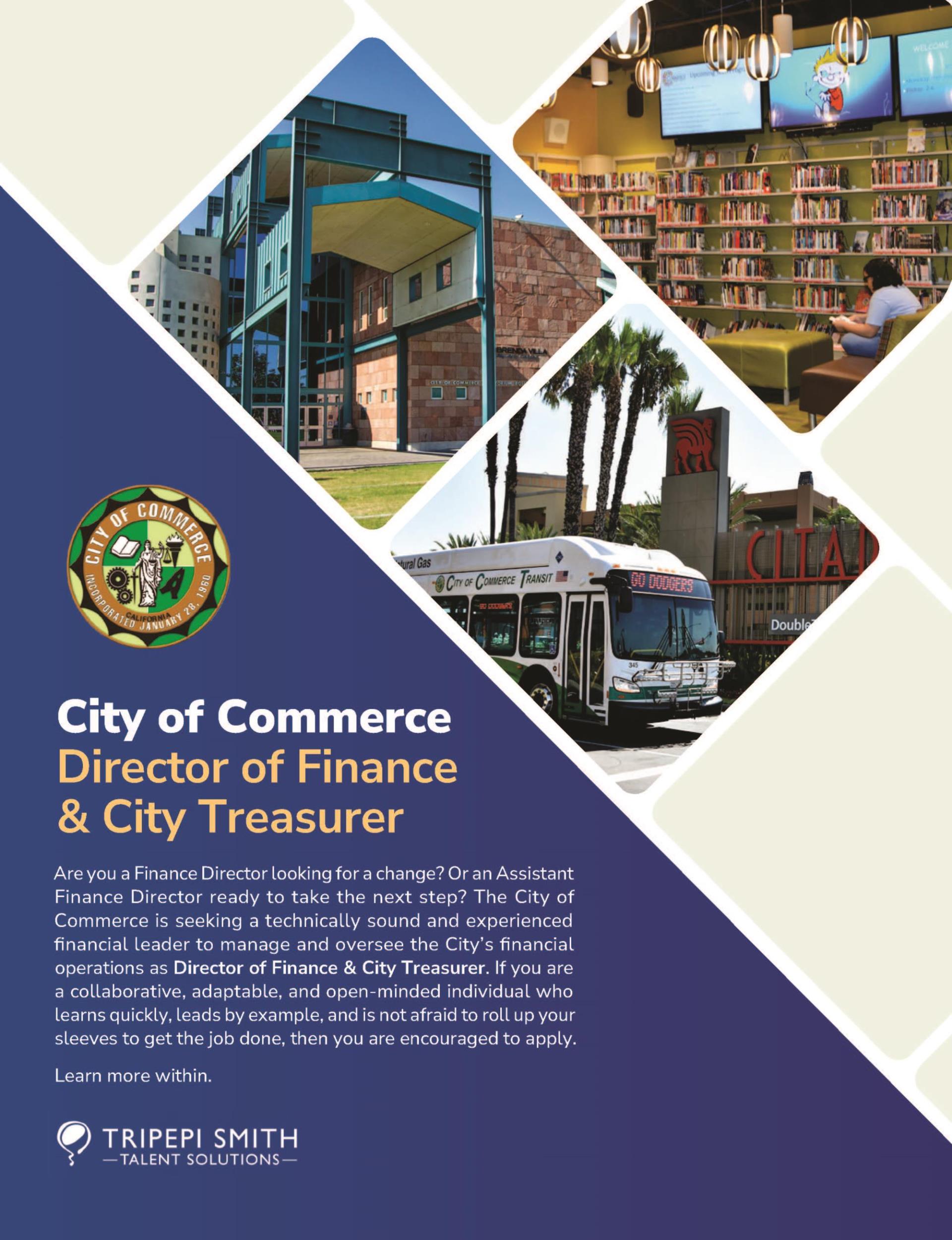 City of Commerce Director of Finance & City Treasurer Flyer